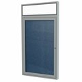 Ghent Enclosed Vinyl Bulletin Board 36x30", Satin PAVX3-195